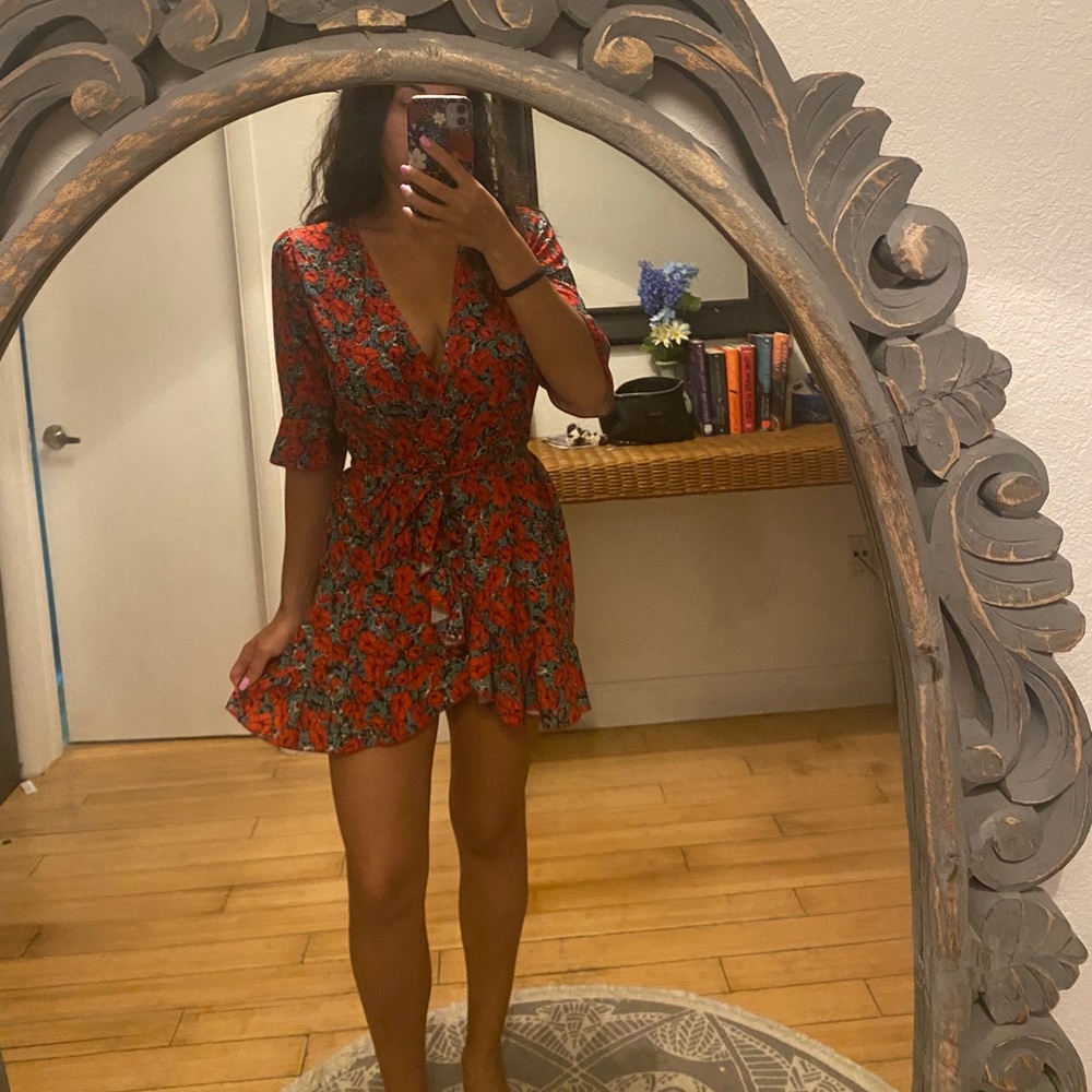 Floral Wrap Dress